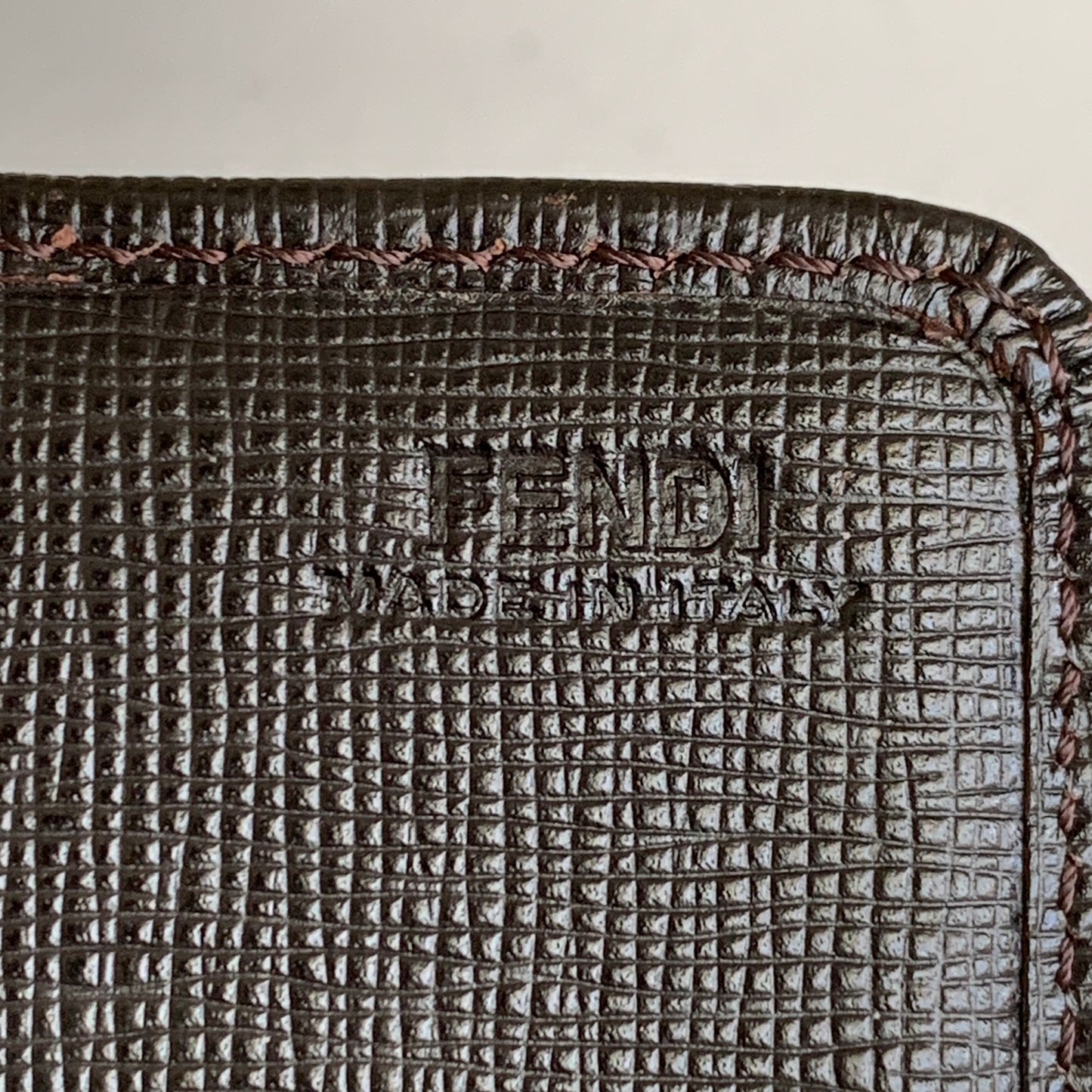 Fendi FF zucca monogram brown long wallet authentic with COA