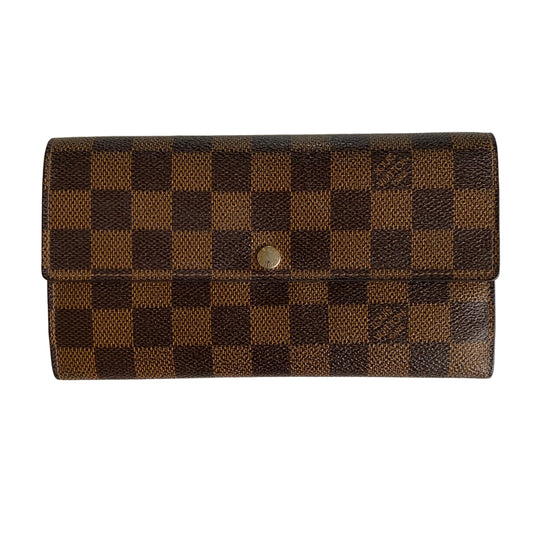 Louis Vuitton damier ebene long wallet ct1192 authentic with coa