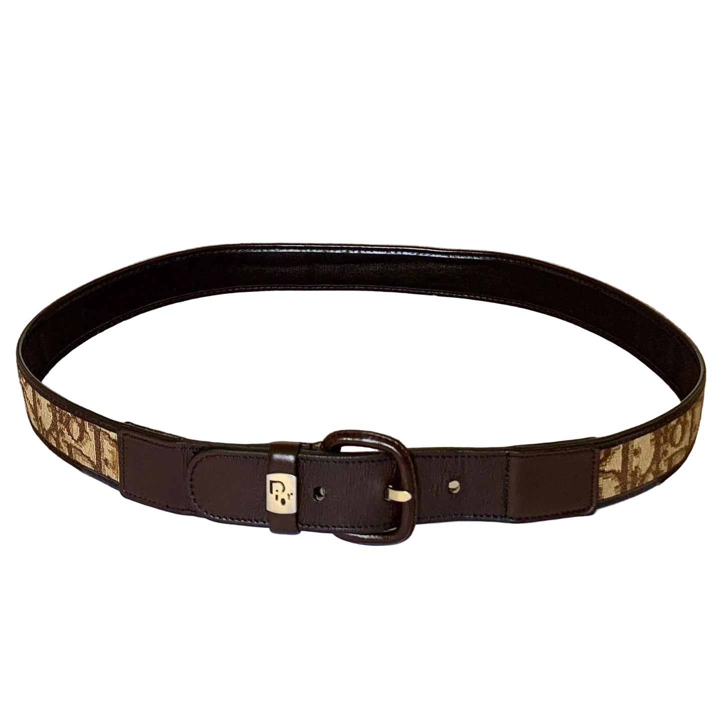 Authentic Christian Dior Women's 80 cm 32 Inch Brown Trotter Belt