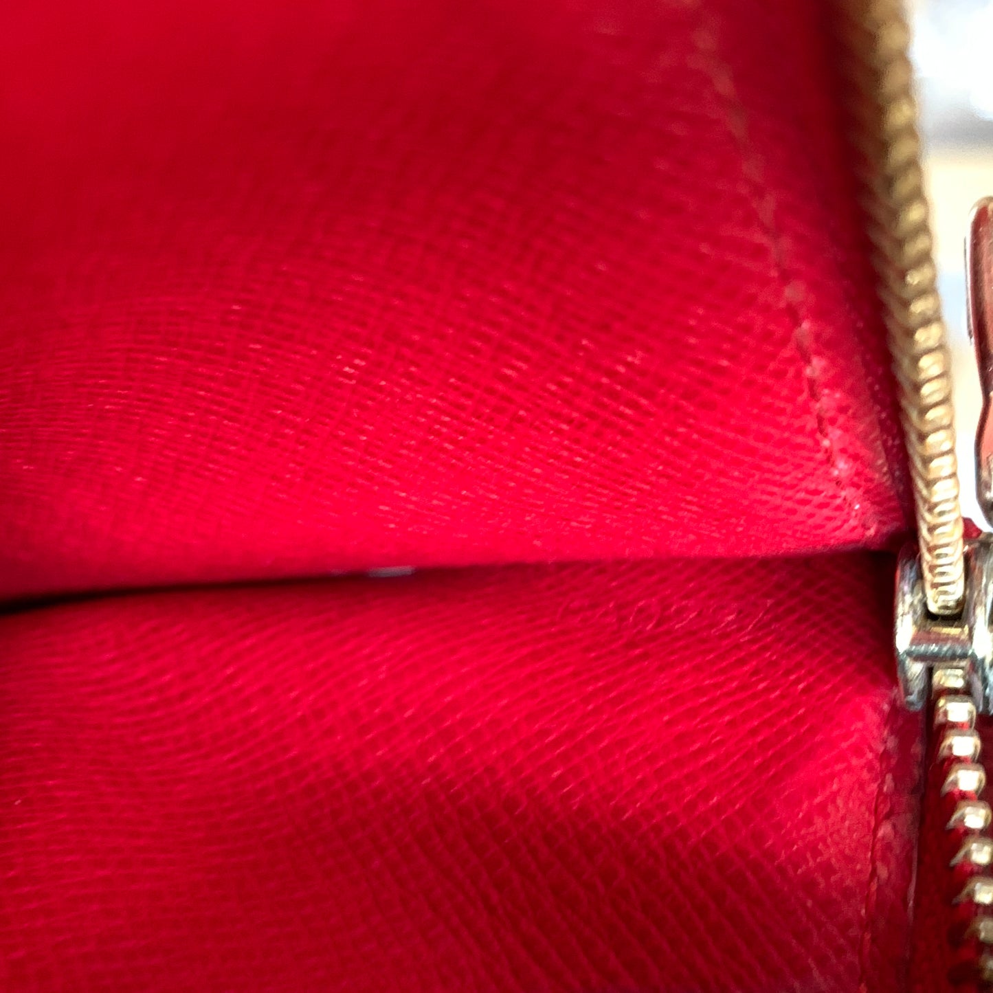 Louis Vuitton red Epi leather long wallet CA0997 Authentic with COA