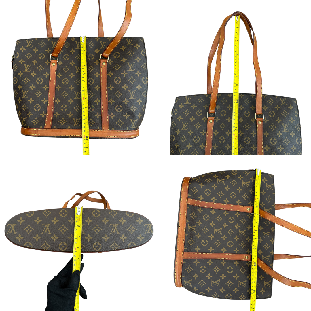 Louis Vuitton monogram Babylone shoulder tote bag authentic with COA