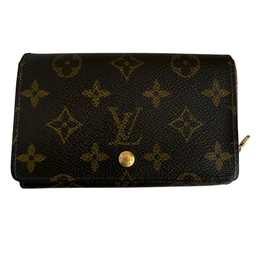 Louis Vuitton monogram compact wallet authentic with COA