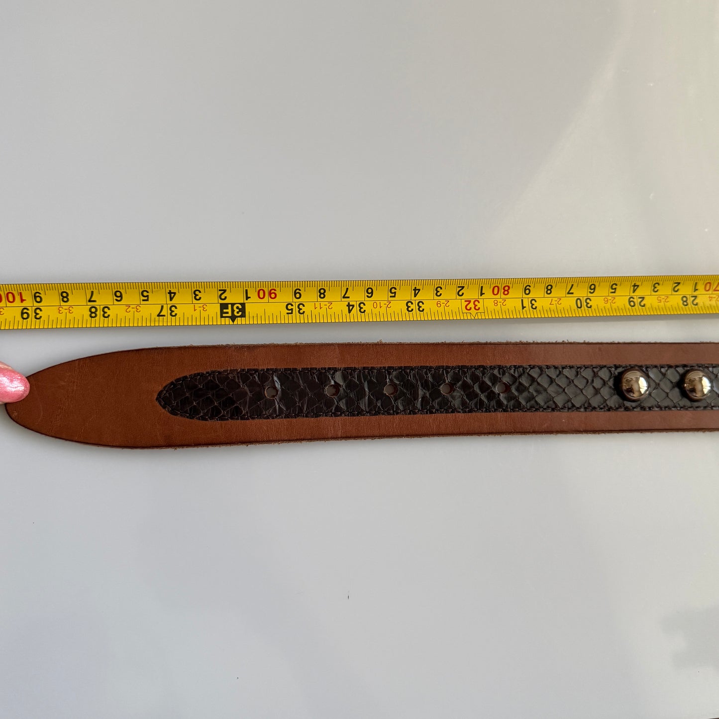 Dolce & Gabbana stud belt unisex authentic with COA size 90 cm 36”