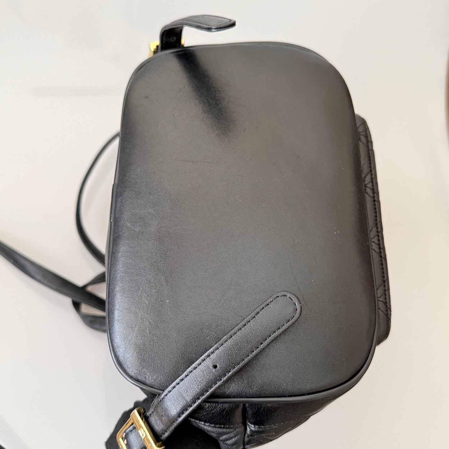MCM black quilted leather backpack authentic with COA
