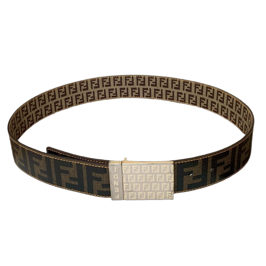 Authentic Fendi unisex reversibile double face monogram belt