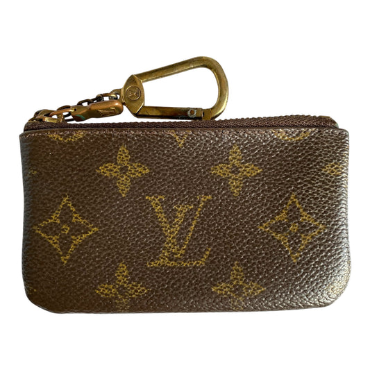 Louis Vuitton monogram key pouch case 0950ET Authentic with COA