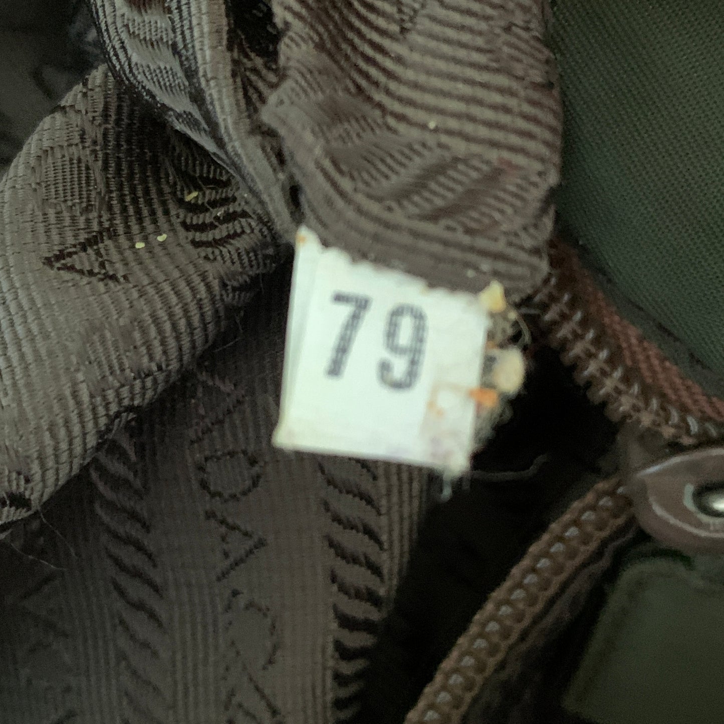 Prada green nylon triangle logo shoulder bag authentic with COA 12x10.5x2.7