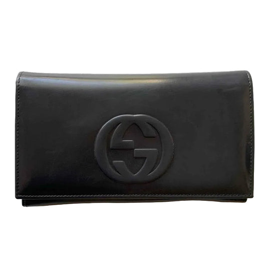 Gucci long leather wallet Authentic with COA7.2x4.3