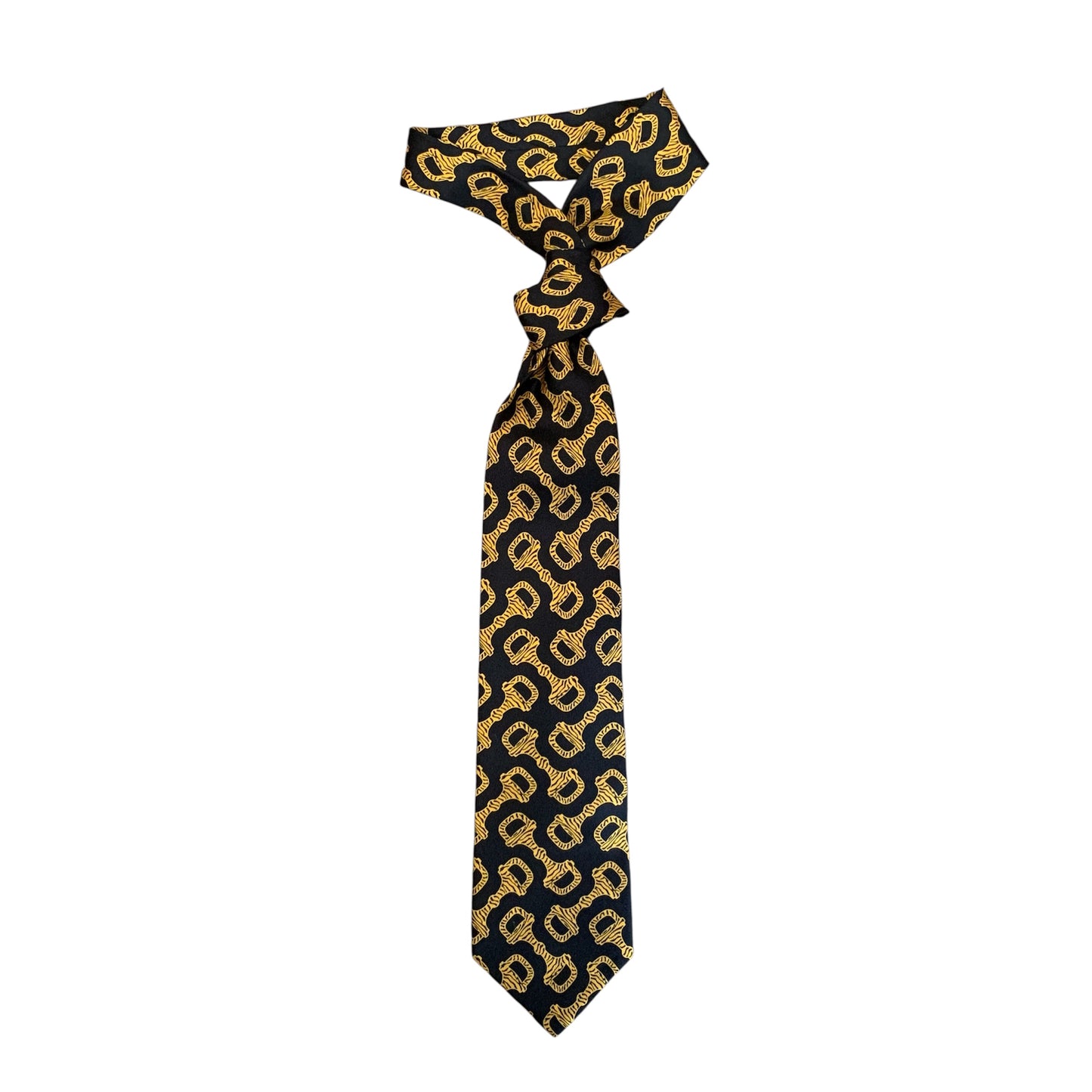 Gucci logo silk neck tie authentic with COA 144.5cm