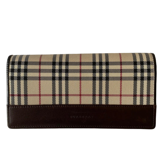 Burberry classic check long wallet Authentic with coa 7.3x3.9