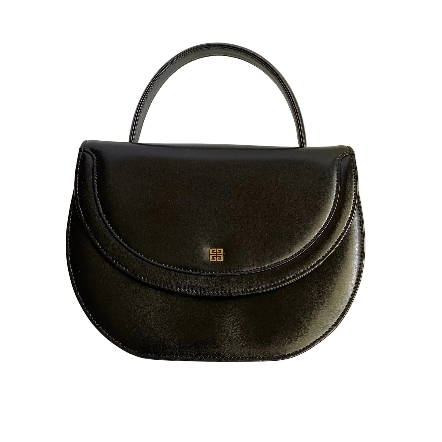 Givenchy vintage black leather bag handbag authentic with coa