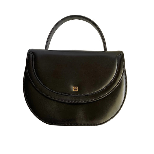 Givenchy vintage black leather bag handbag authentic with coa