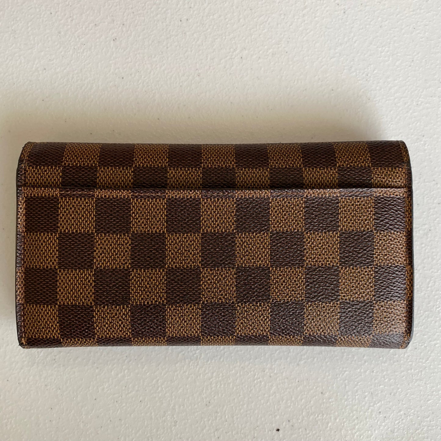 Louis Vuitton damier ebene sarah long ca2186 wallet authentic with coa