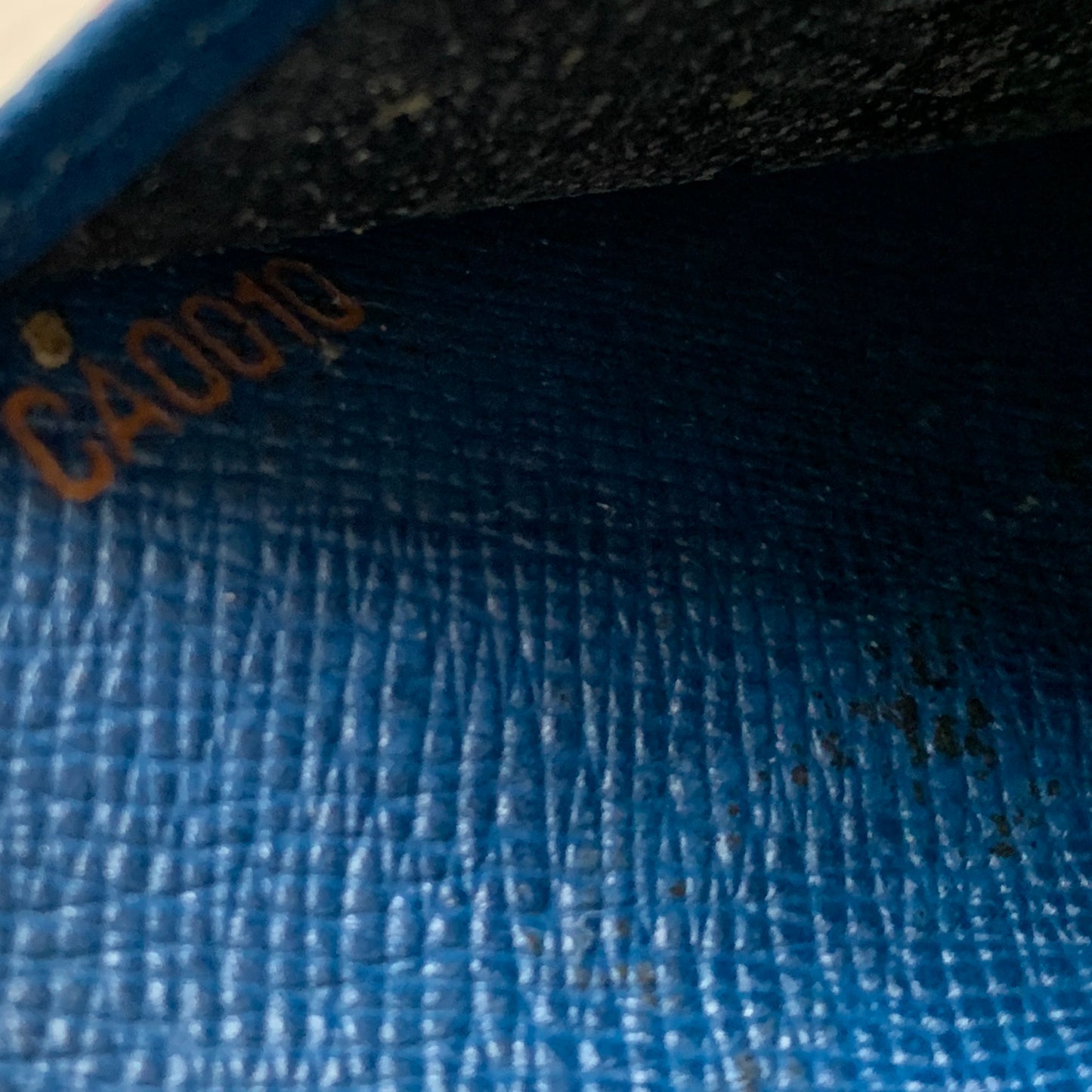 Louis Vuitton Blue epi leather Agenda PM CA0010 authentic with COA