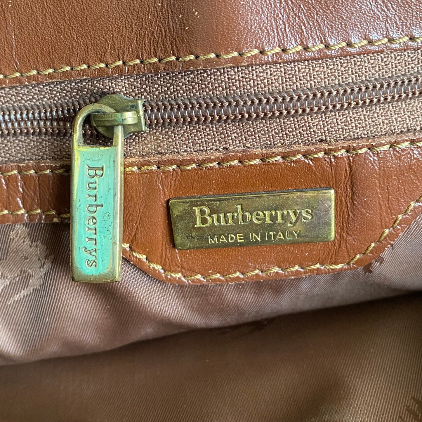 Burberry check shoulder tote bag Authentic with COA