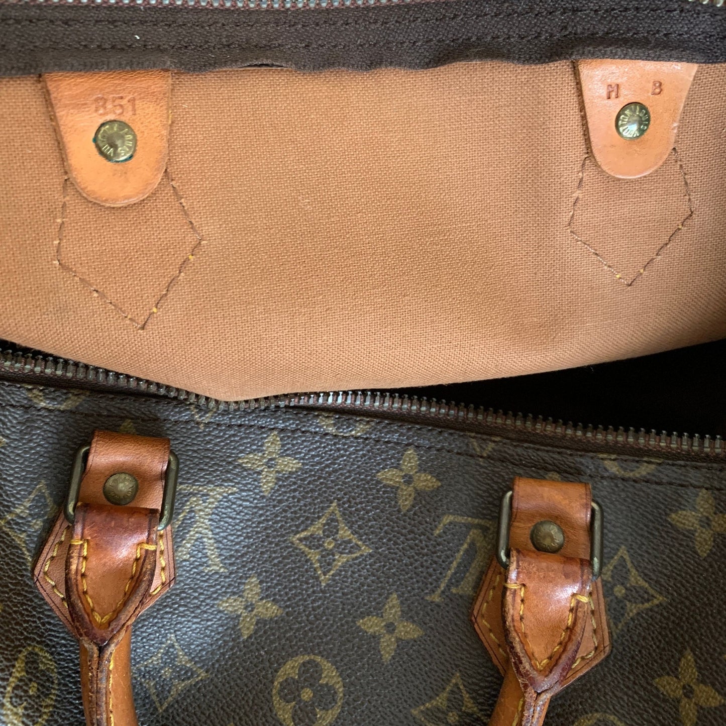 LV1028 Louis Vuitton speedy 35 women's monogram handbag