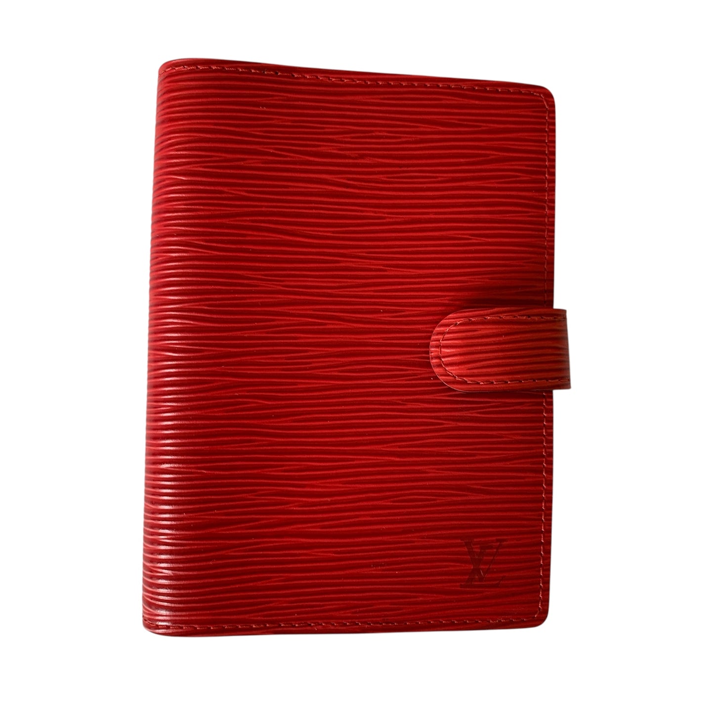 Louis Vuitton red epi leather CA1907 agenda PM authentic with COA