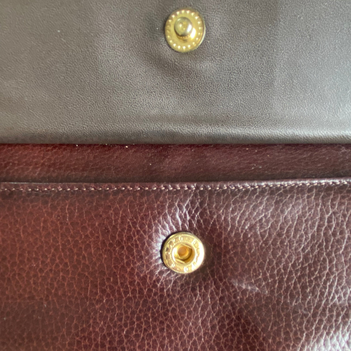 Yves Saint Laurent vintage brown leather wristlet clutch bag Authentic with COA 9.1x5.6