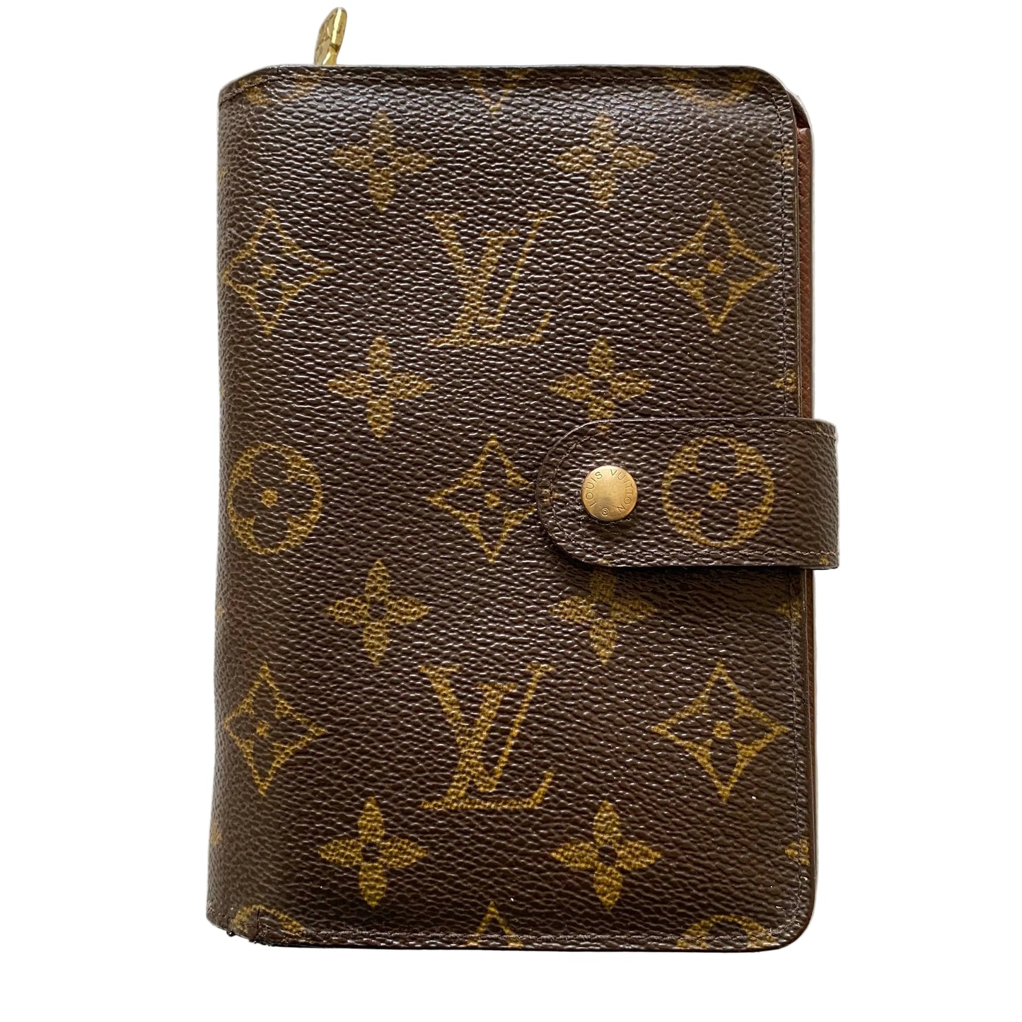 Louis Vuitton monogram kiss lock wallet SP0077 Authentic with coa 6.1x4.5