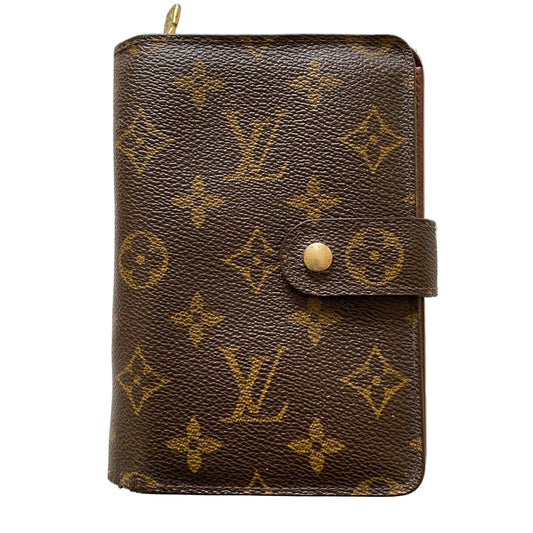 Louis Vuitton monogram kiss lock wallet SP0077 Authentic with coa