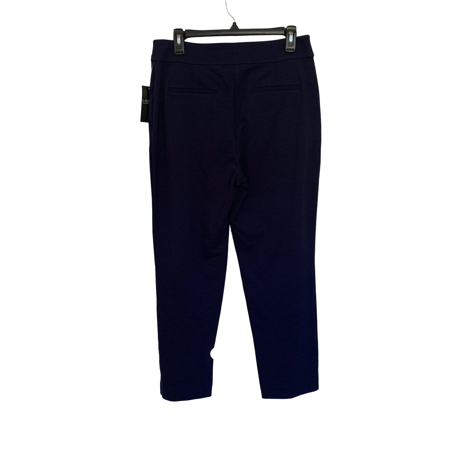 Lauren Ralph Lauren womens NWT navy blue  ankle dress pant with gold buttons size medium