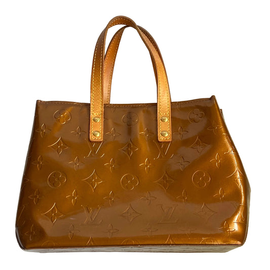 Louis Vuitton monogram bronze vernis tote bag purse mi1011 authentic with coa