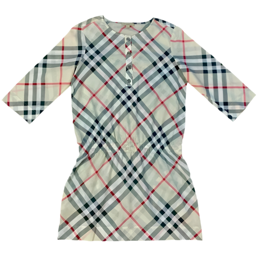 Authentic Burberry iconic cotton check dress like new size S for spring summer