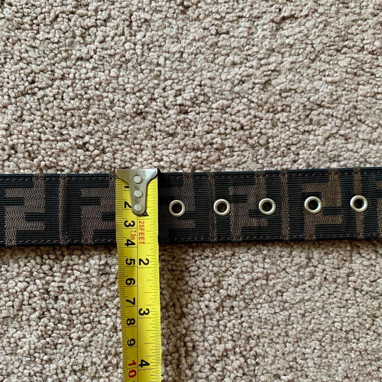 Authentic FENDI zucca monogram belt