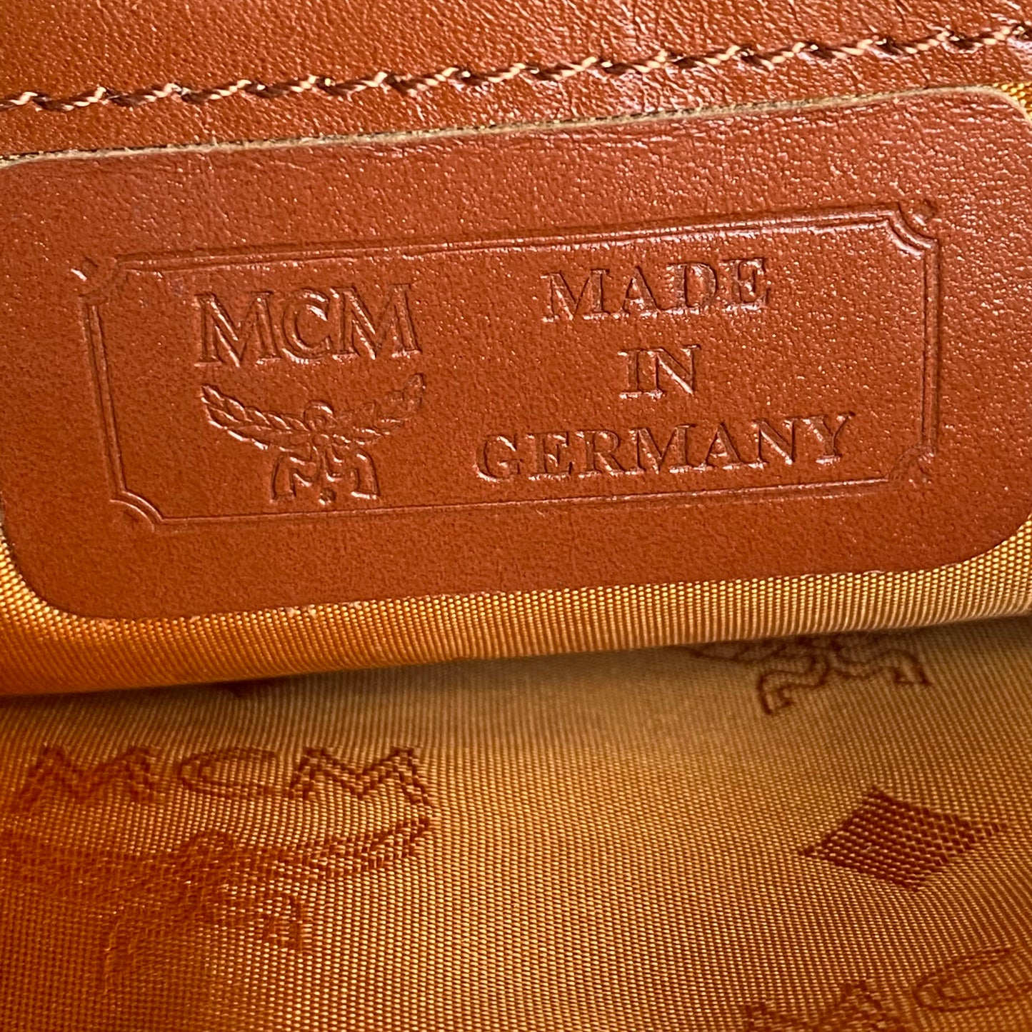 MCM cognac long wallet Authentic with COA