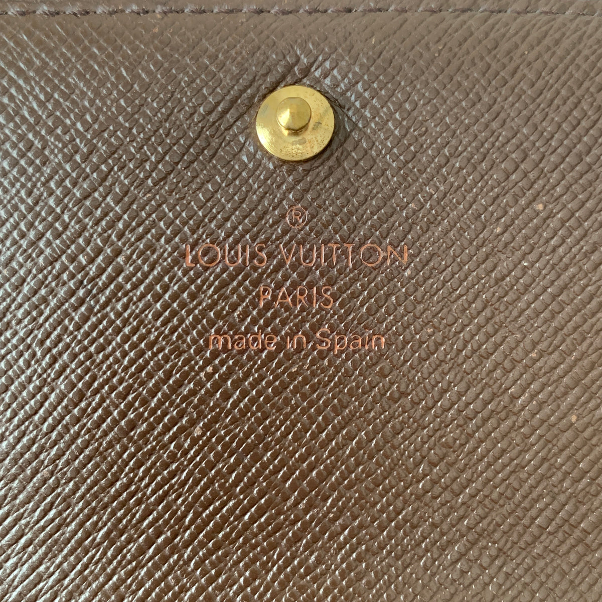 Louis Vuitton damier ebene wallet CA0094 Authentic with COA 5.6x3.5x1.2