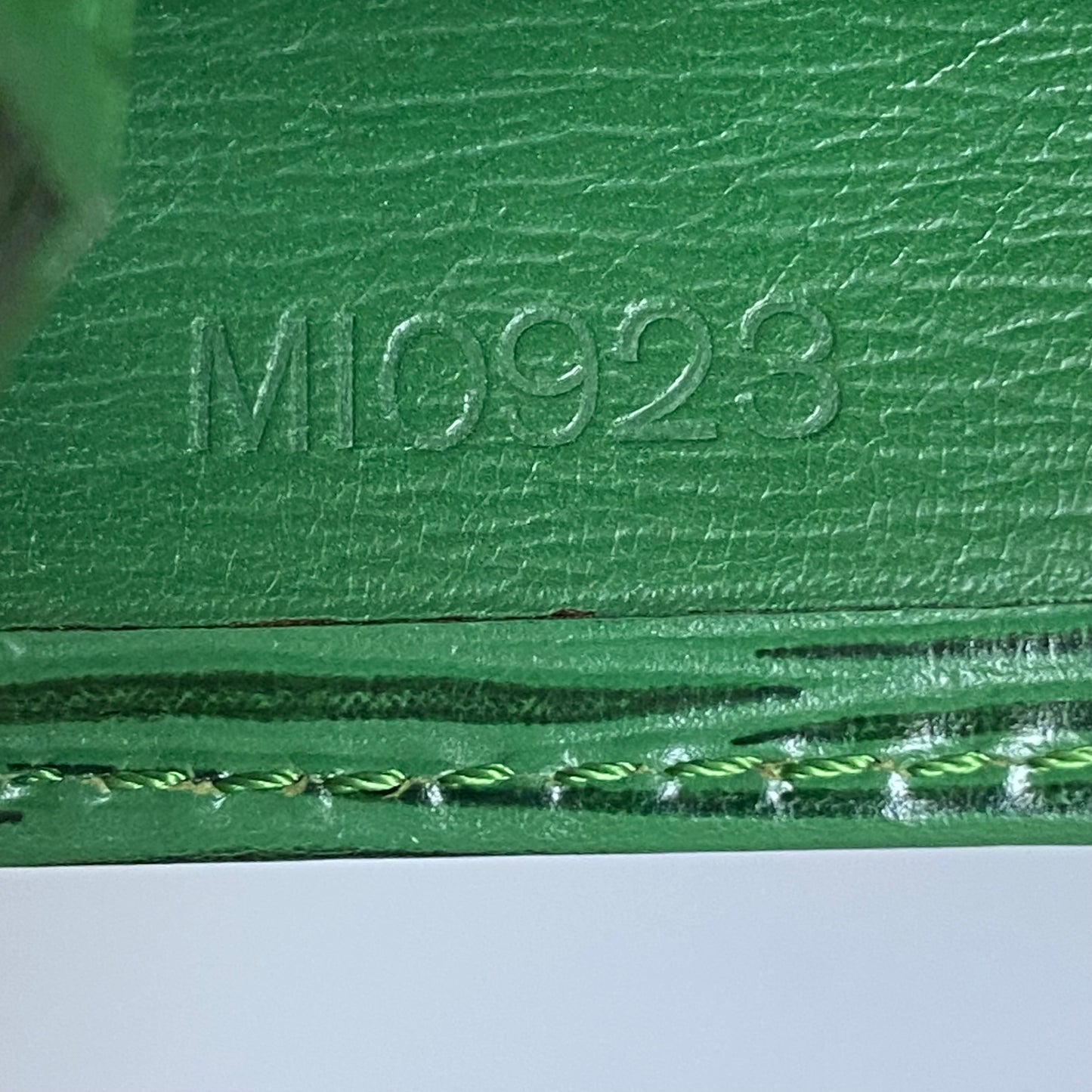 Louis Vuitton green Epi leather long wallet MI0923 Authentic with COA