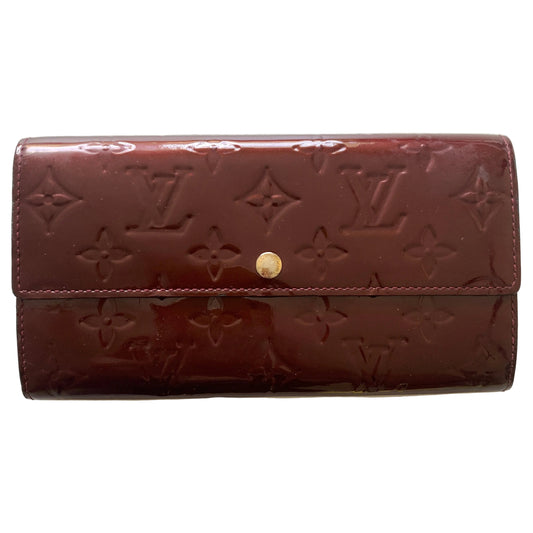 Louis Vuitton monogram vernis long wallet TS4111 Authentic with COA