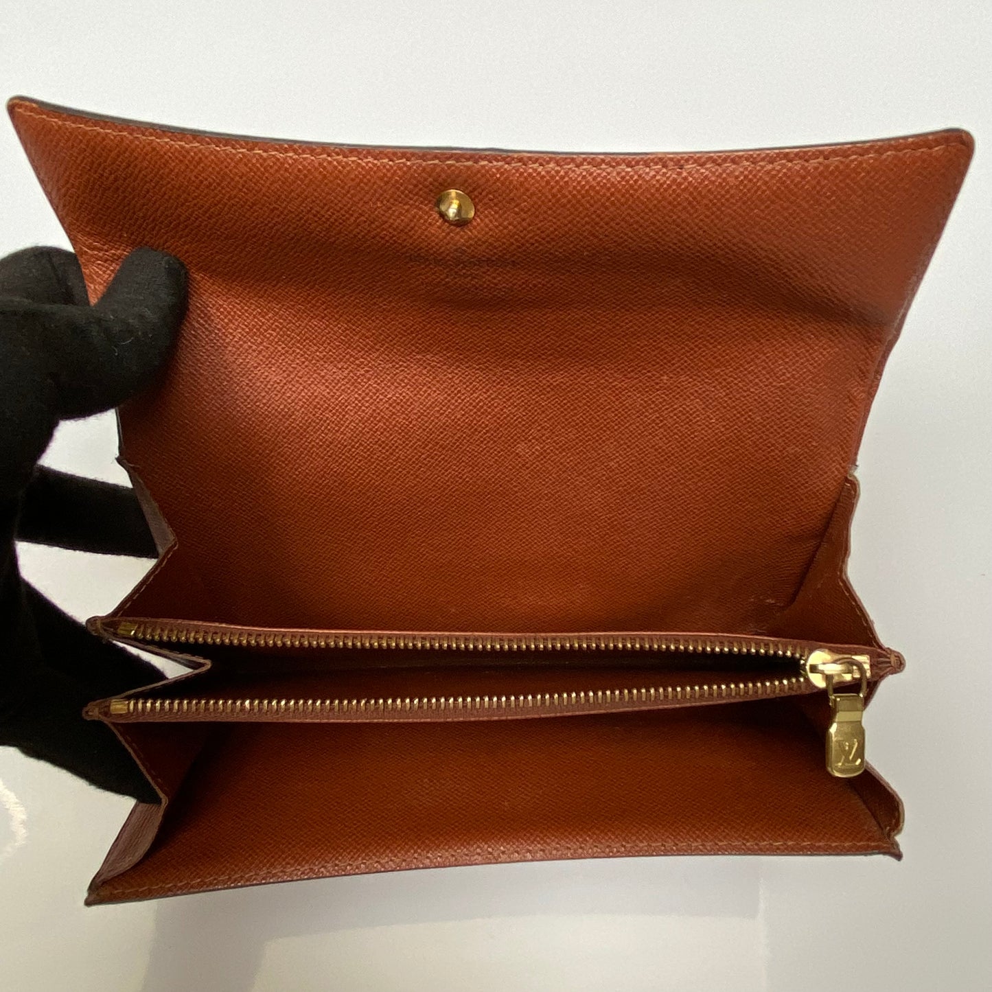 Louis Vuitton monogram long wallet TH0037 Authentic with COA 7.3x4.2