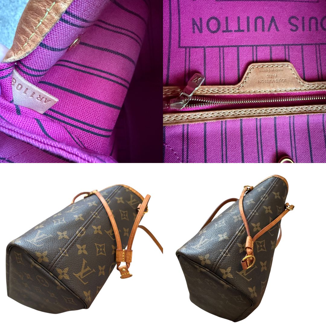 Louis Vuitton monogram neverfull PM tote bag authentic with COA