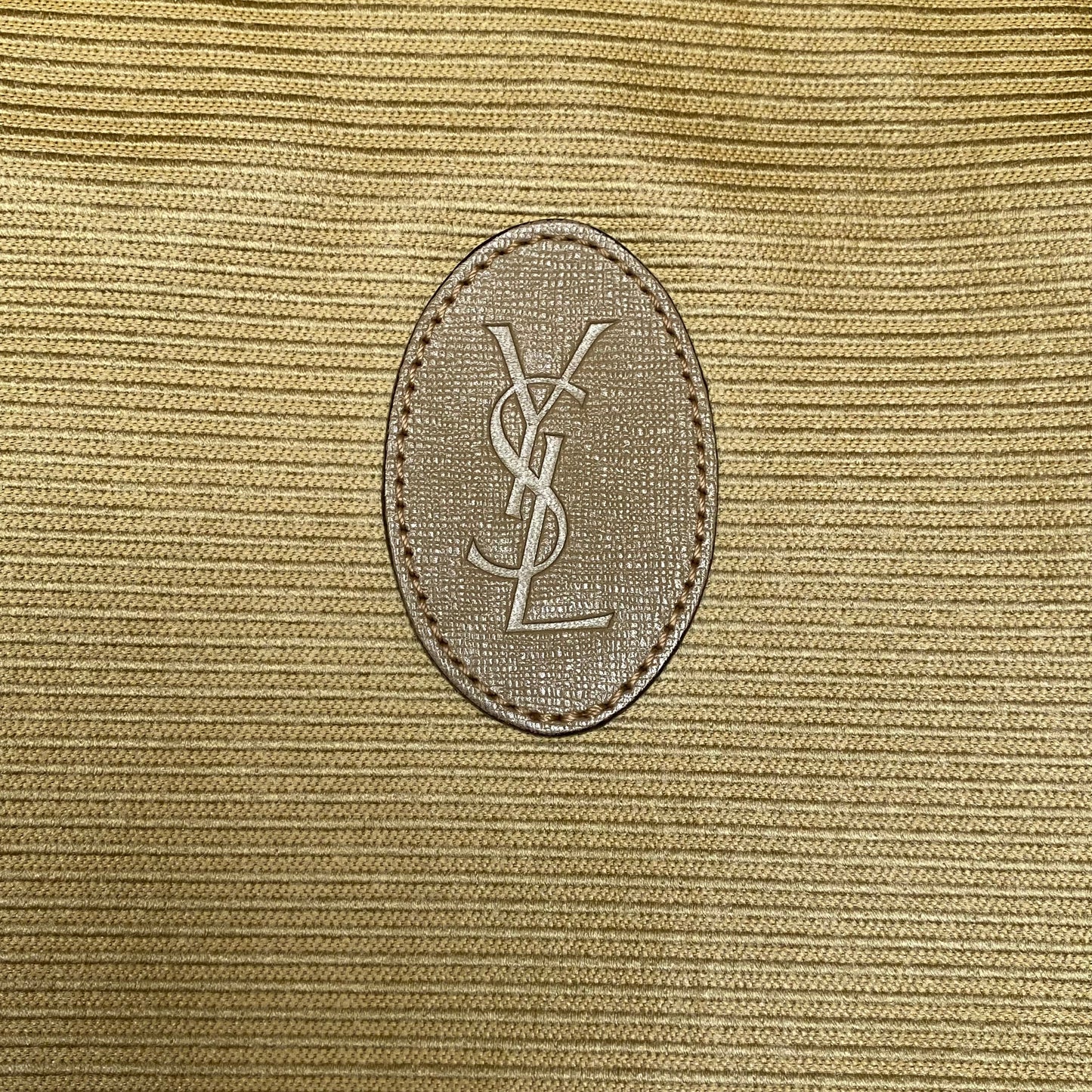 Yves Saint Laurent rare vintage YSL logo large clutch bag pouch  Authentic with COA 13x9.3