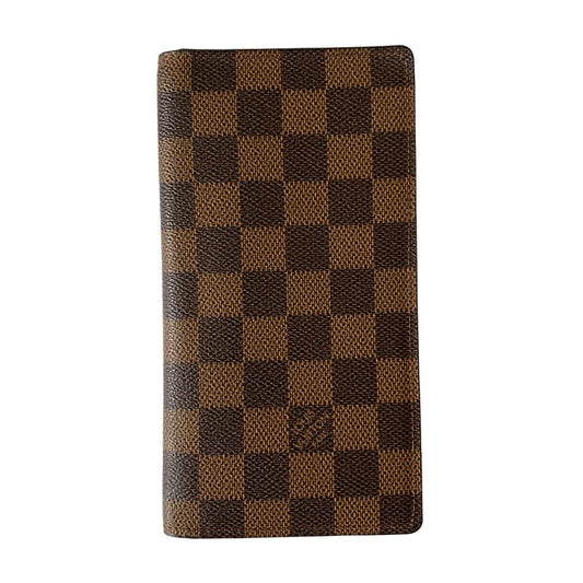 Louis Vuitton damier brown checkbook MI0011 authentic with COA