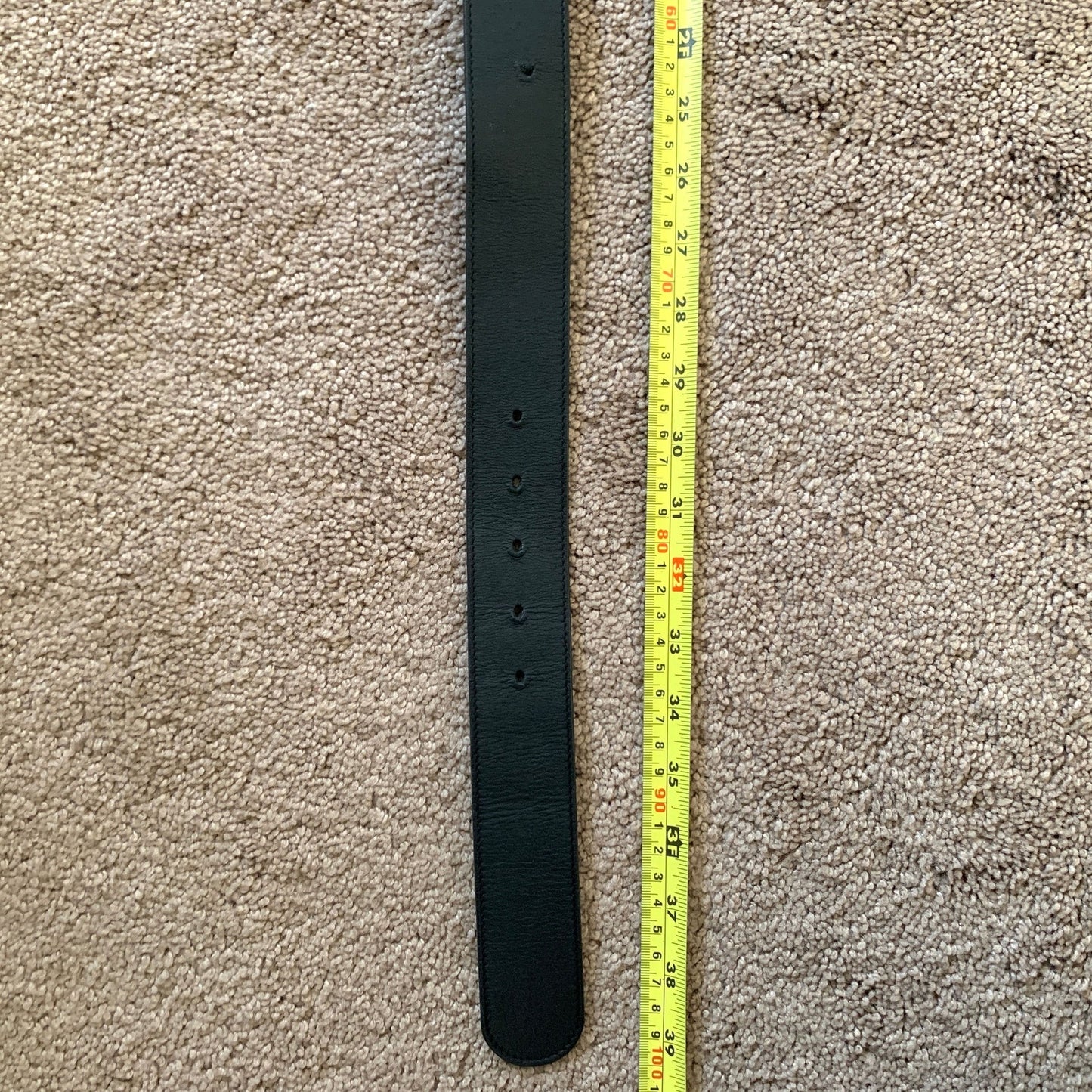 G1014 Gucci unisex GG marmont black leather belt size 34