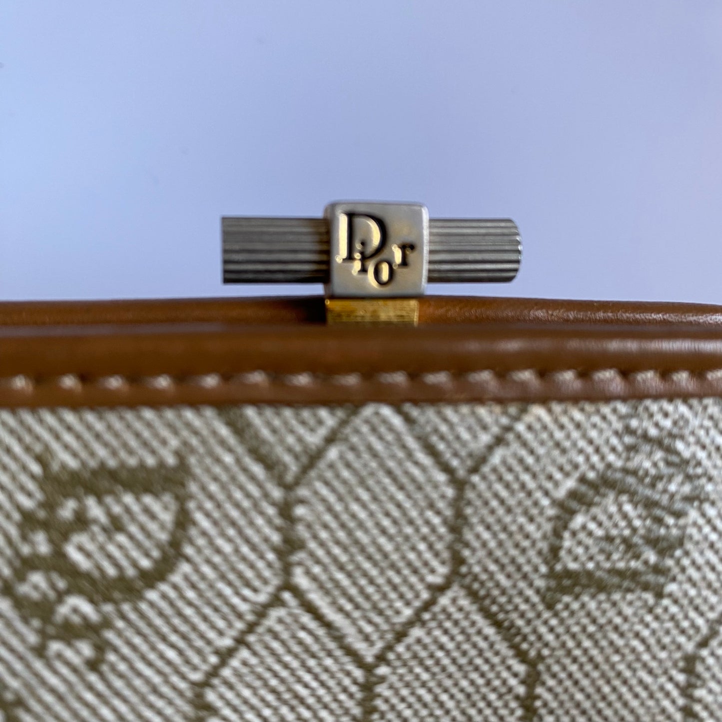 Dior vintage honeycomb coin pouch Authentic with COA