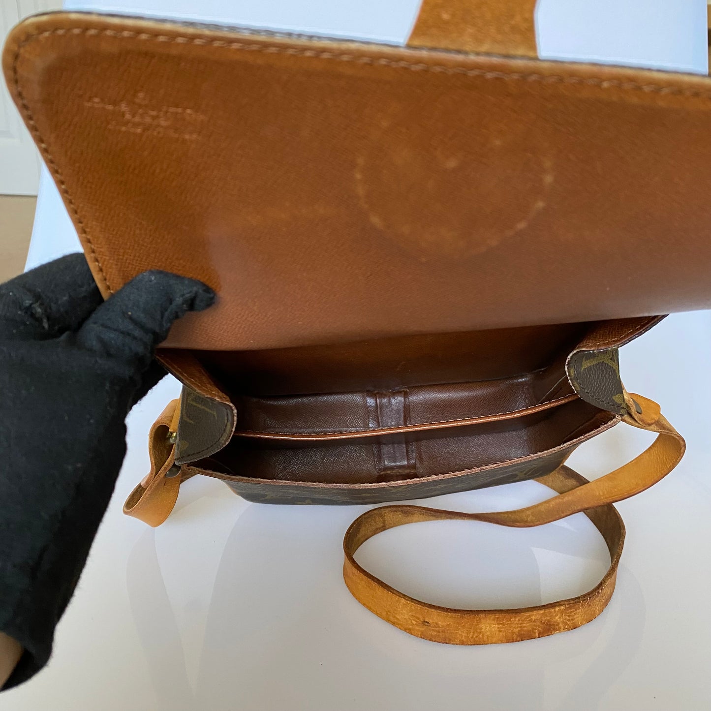 Louis Vuitton Cartouchiere PM crossbody bag 851 Authentic with COA