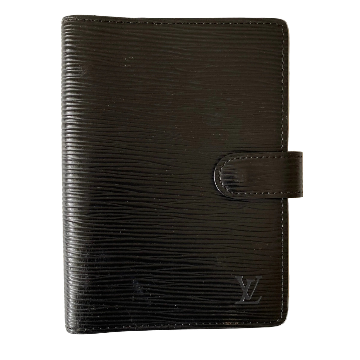 Louis Vuitton black epi leather agenda PM CA0072 Authentic with COA 5.6x4.1