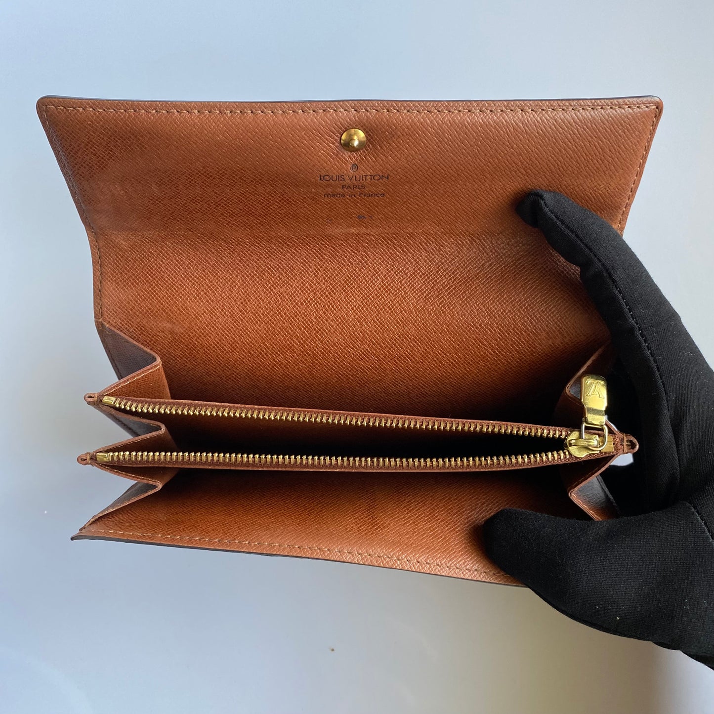 Louis Vuitton monogram sarah long wallet mb0071 authentic with  coa