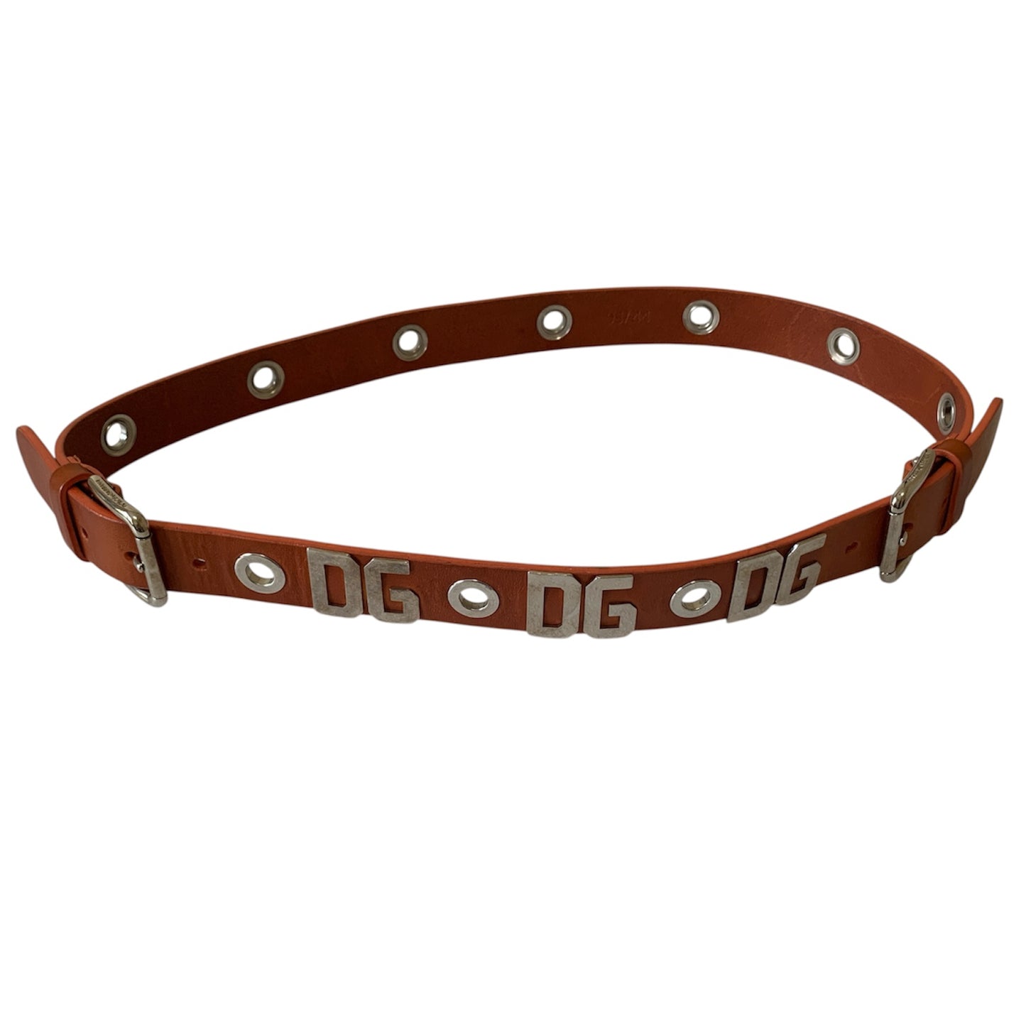 Dolce Gabbana DG logo leather Belt authentic with COA size 95 cm 44 inch