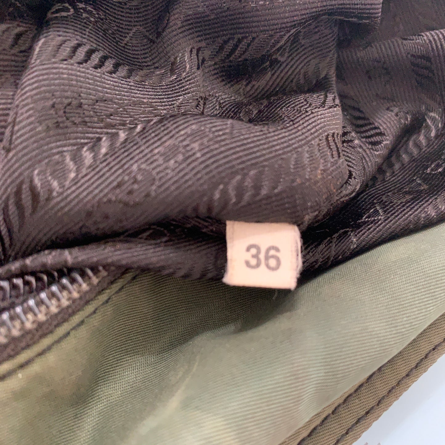 PRADA green nylon shoulder bag Authentic with COA 14.5x11.2x3.5