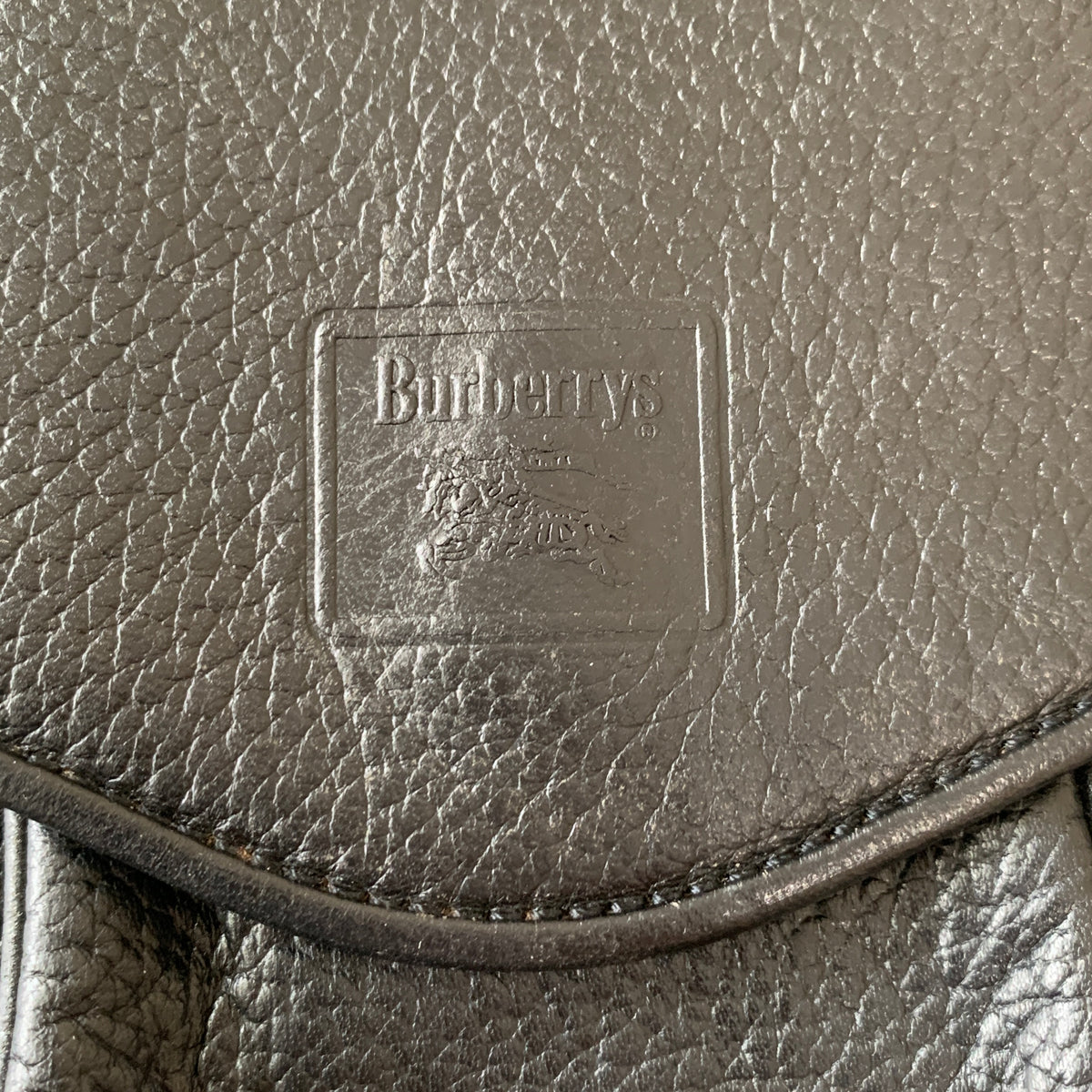 Burberry black leather crossbody bag Authentic with COA 8.7x7.8x2