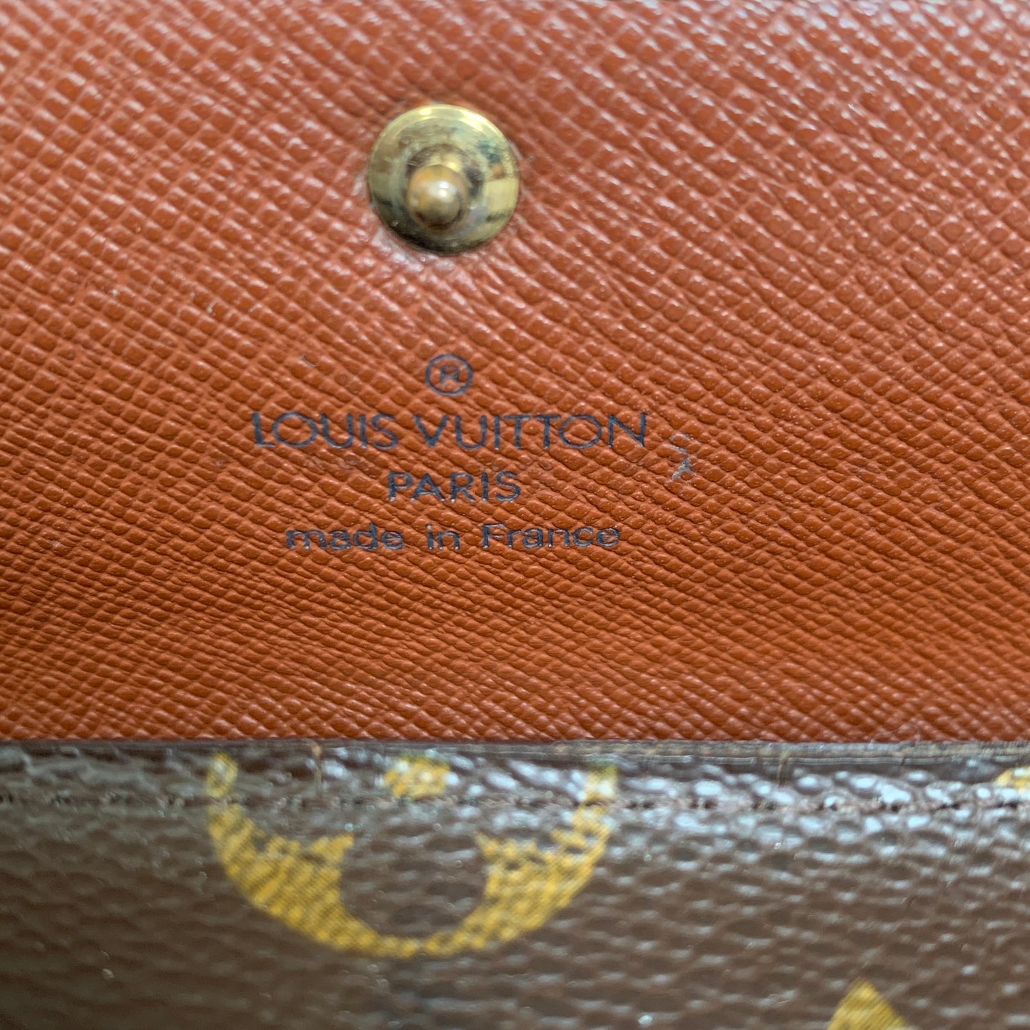 Louis Vuitton brown long wallet TH0012 Authentic with COA