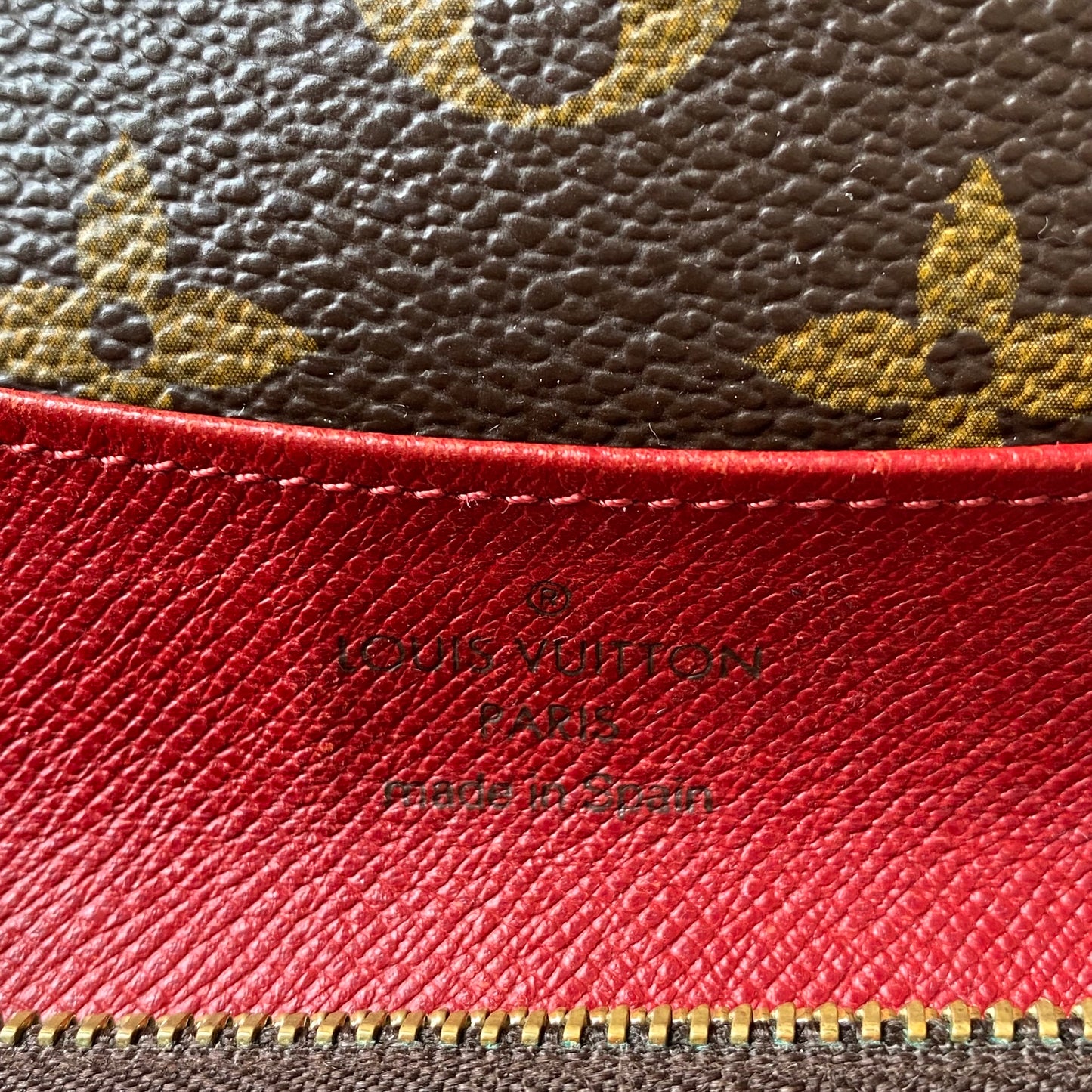 Louis Vuitton monogram long wallet CA0151 Authentic with COA 7.4x4