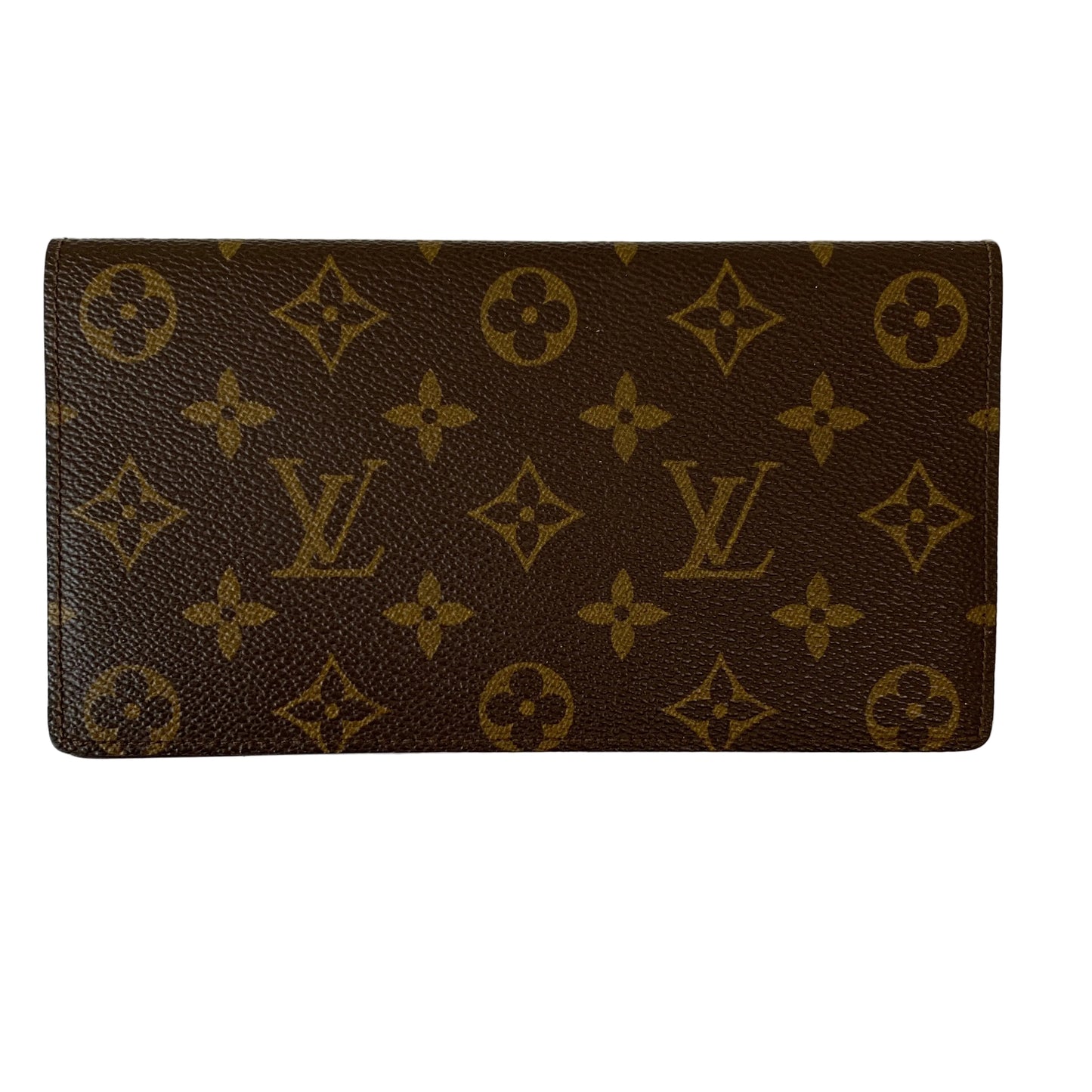 Louis Vuitton monogram brown card holder wallet 0890et authentic with COA