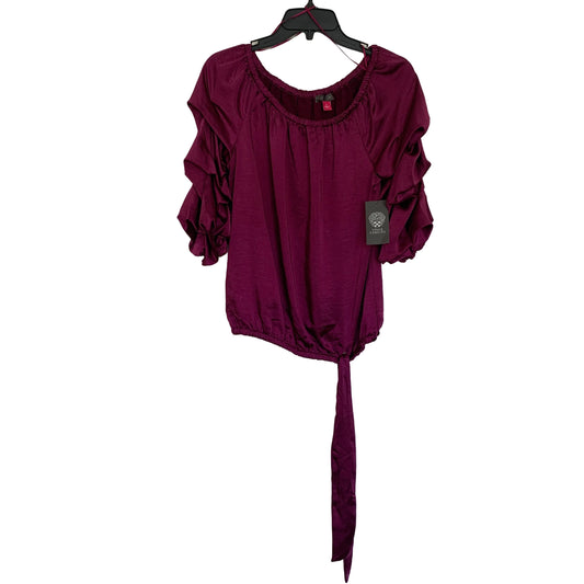 Vince Camuto Womens NWT plum blouse size small