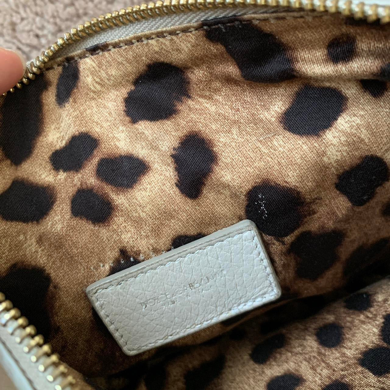 Authentic Dolce & Gabbana two color leather clutch bag