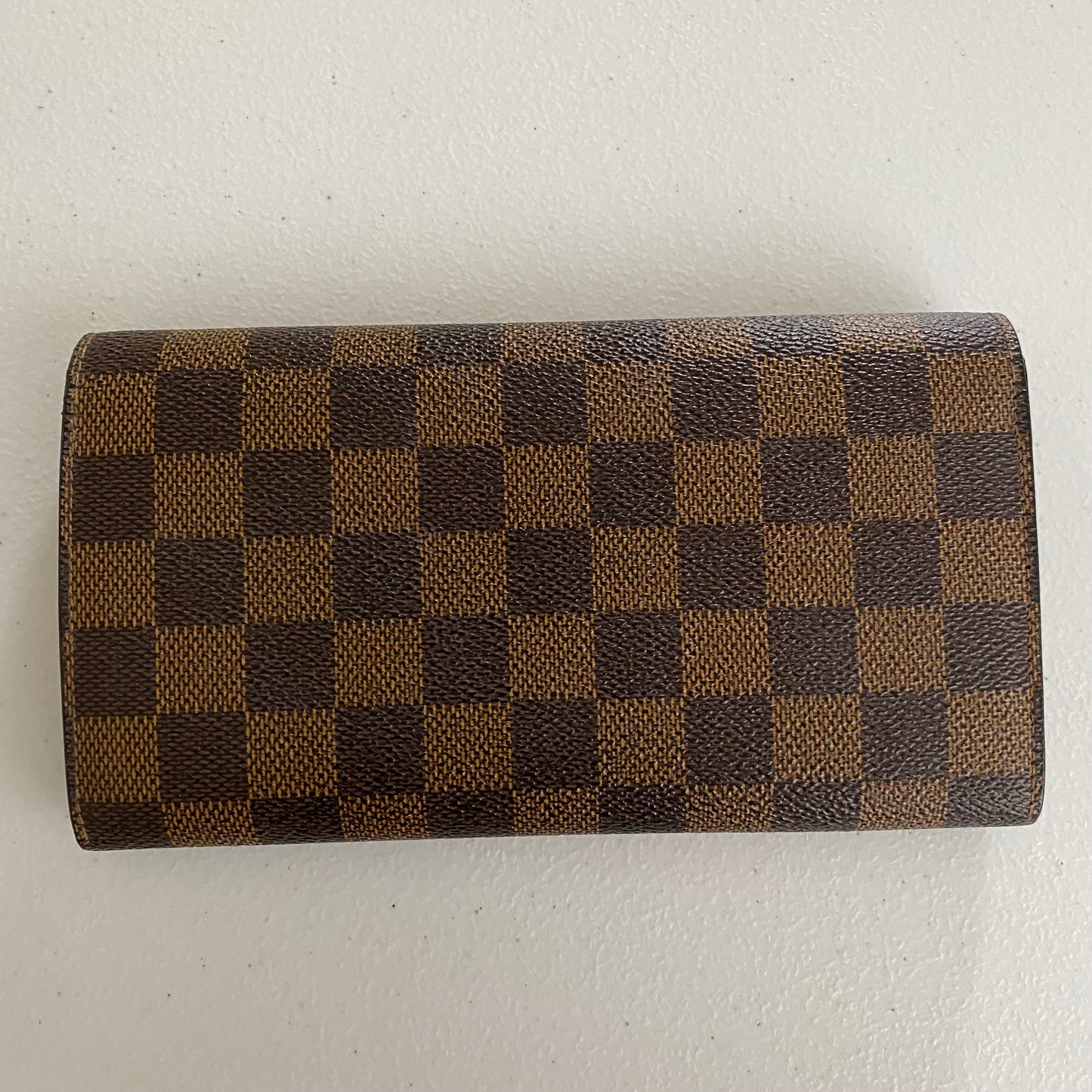 Louis Vuitton damier ebene long wallet ct1192 authentic with coa